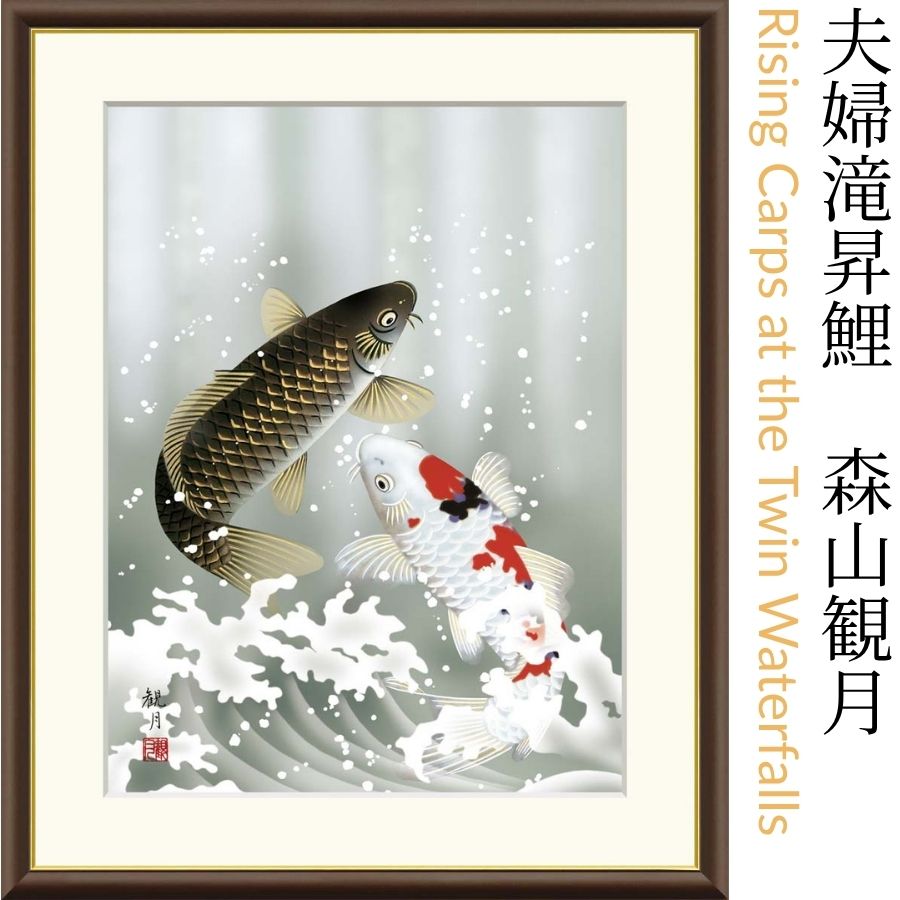 夫婦滝昇鯉 森山観月