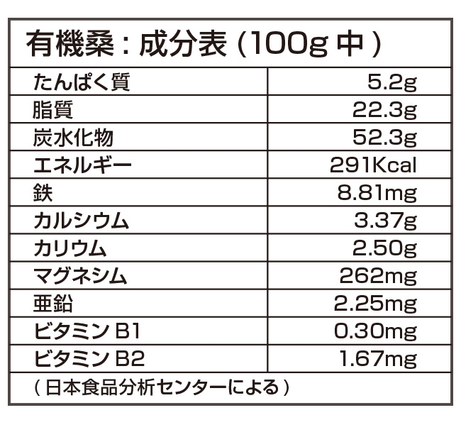 桜江町有機桑パウダー 100g