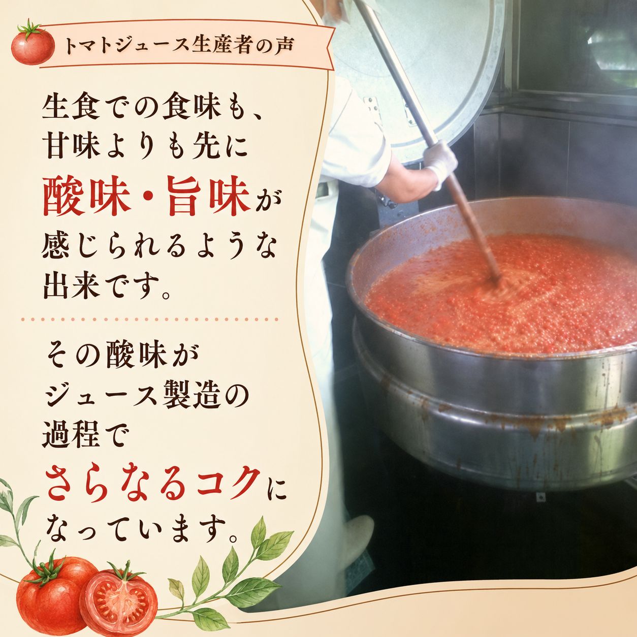 北海道当麻町産 有機トマトジュース無塩