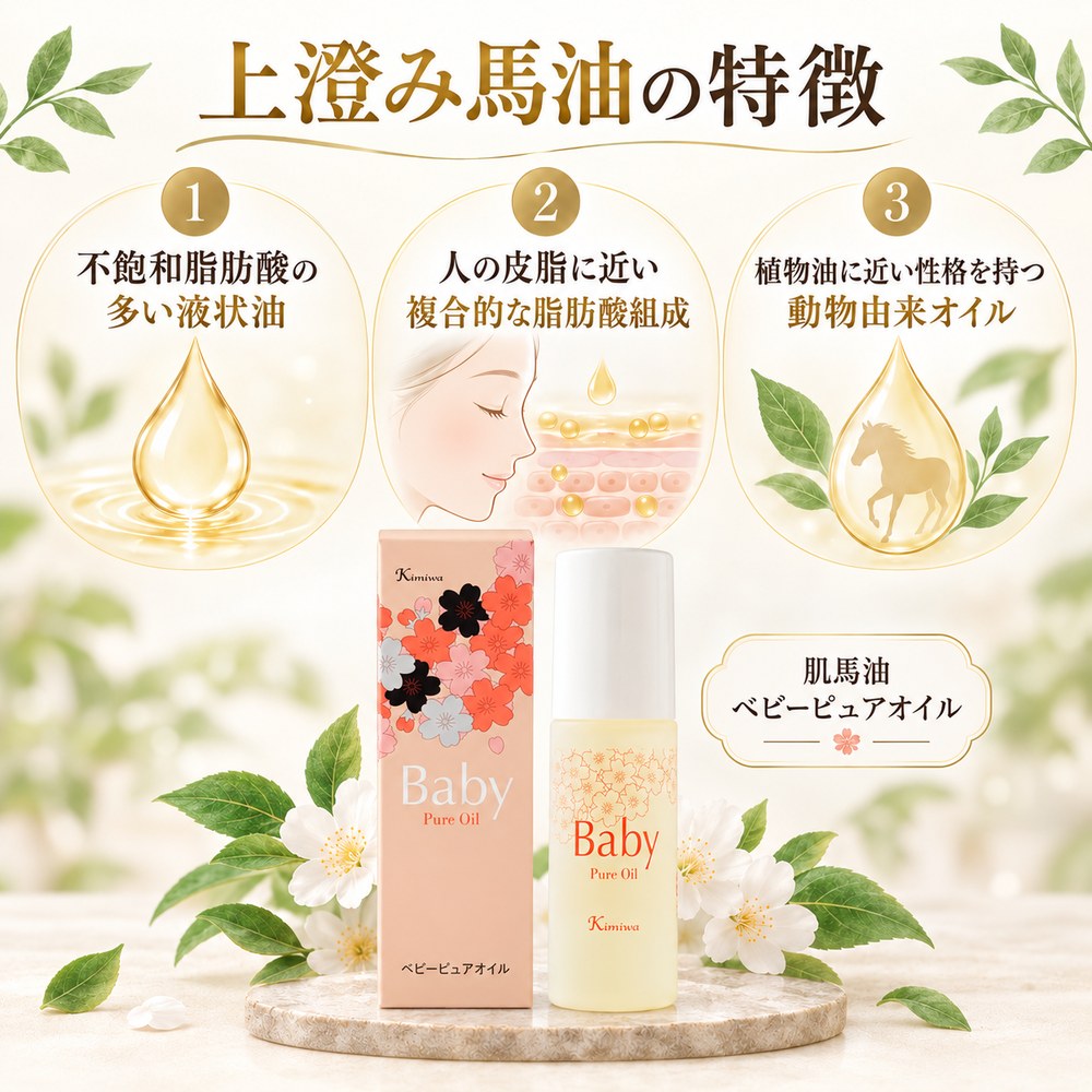 肌馬油ベビーピュアオイル